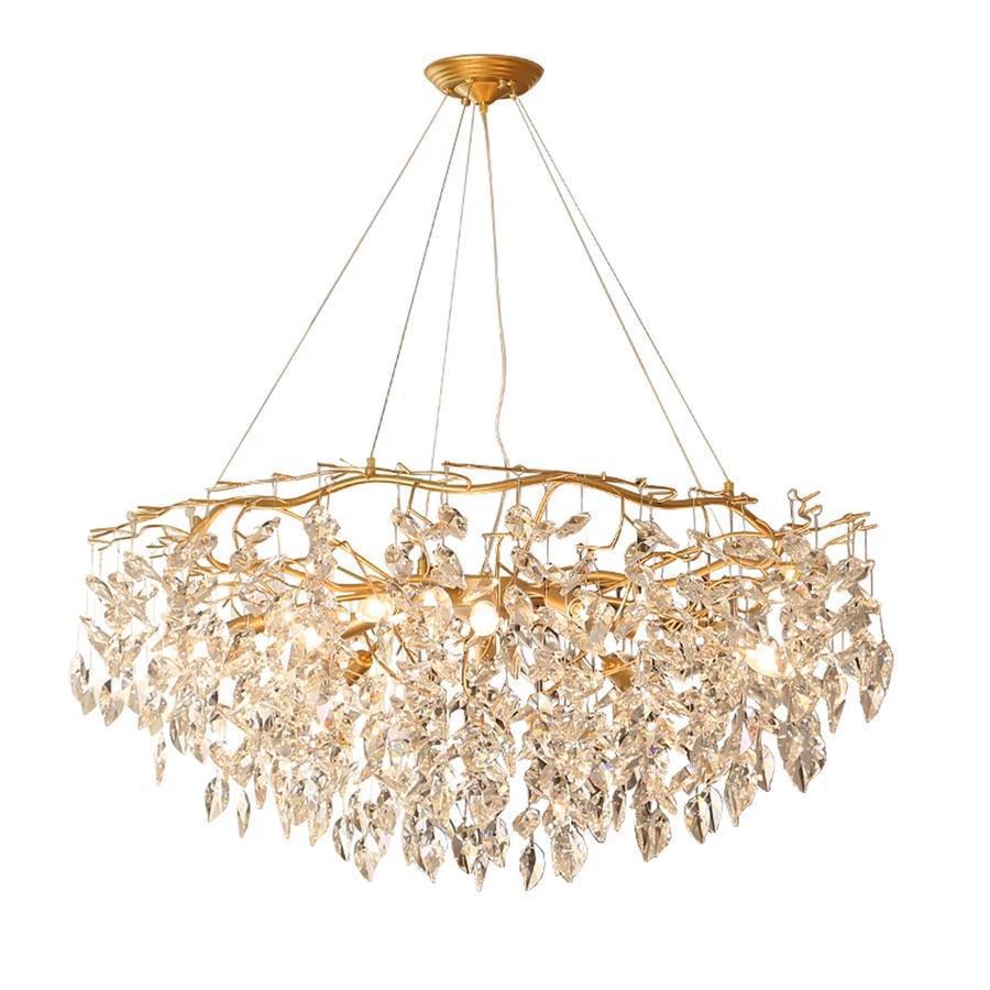 Doris Round Modern Branch Chandeliers - Zelno Lighting