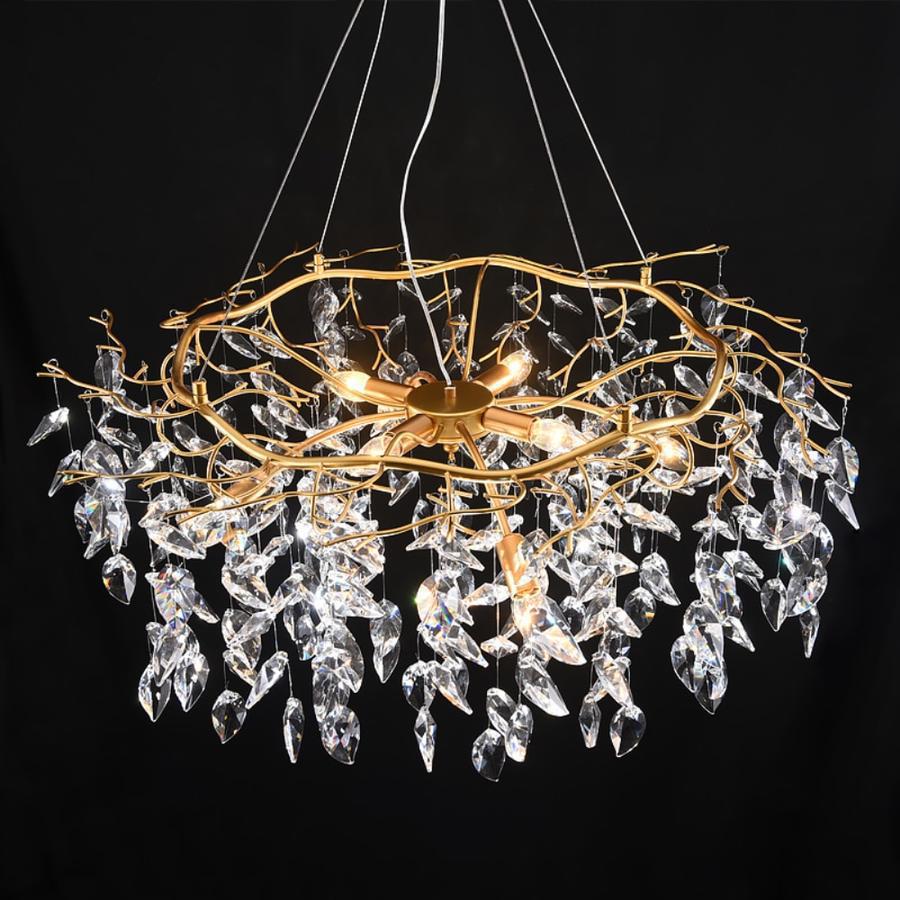 Doris Round Modern Branch Chandeliers - Zelno Lighting