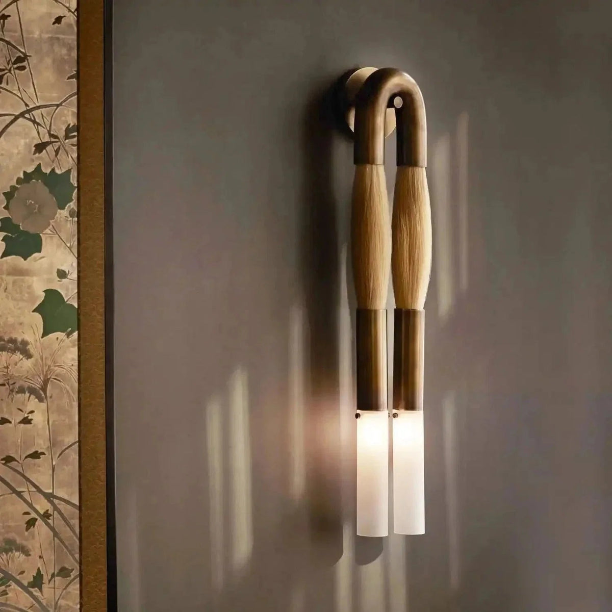 Double Head Antonia Horsehair Sconce - Zelno Lighting