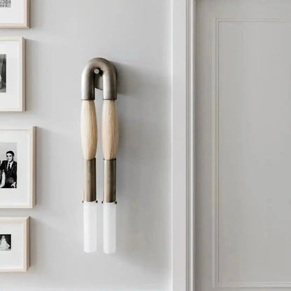 Double Head Antonia Horsehair Sconce - Zelno Lighting