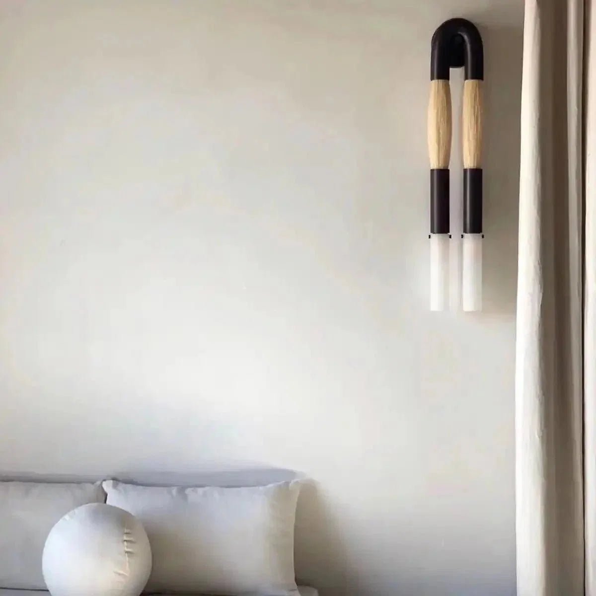 Double Head Antonia Horsehair Sconce - Zelno Lighting
