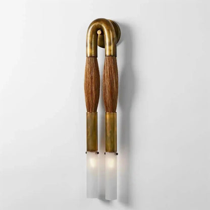Double Head Antonia Horsehair Sconce - Zelno Lighting