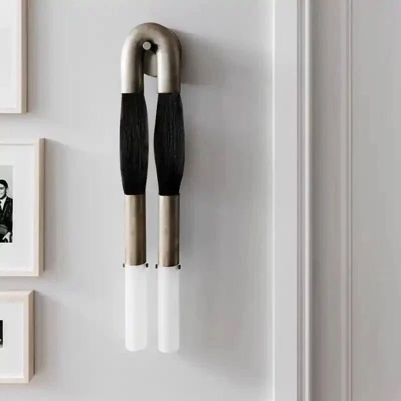 Double Head Antonia Horsehair Sconce - Zelno Lighting