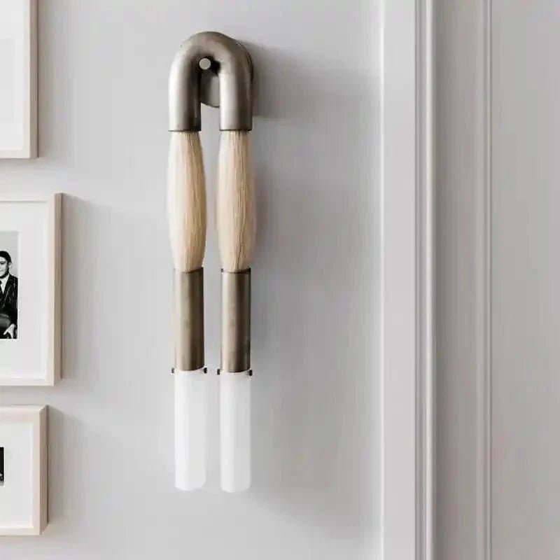Double Head Antonia Horsehair Sconce - Zelno Lighting
