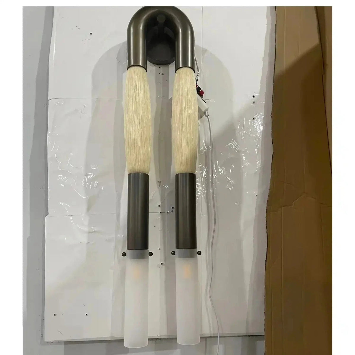 Double Head Antonia Horsehair Sconce - Zelno Lighting