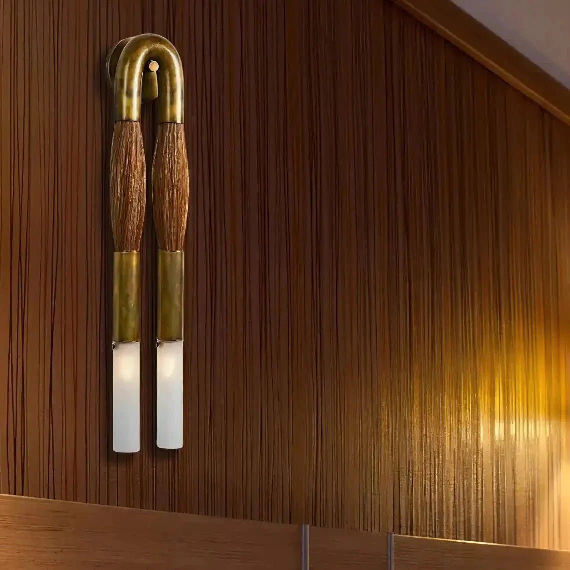 Double Head Antonia Horsehair Sconce - Zelno Lighting