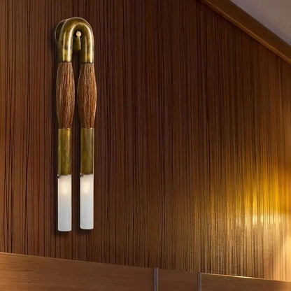 Double Head Antonia Horsehair Sconce - Zelno Lighting