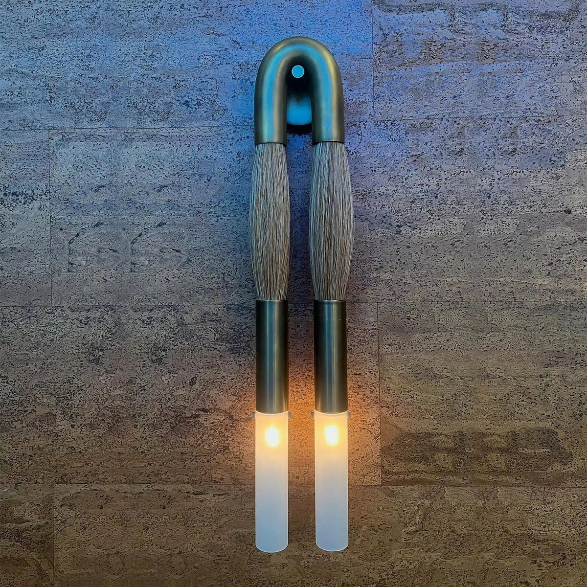 Double Head Antonia Horsehair Sconce - Zelno Lighting