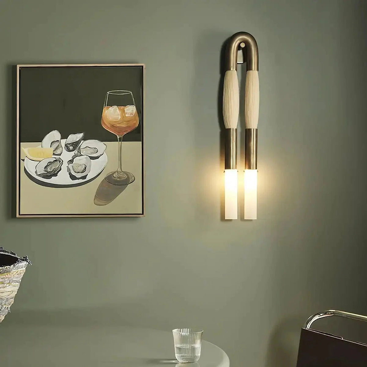 Double Head Antonia Horsehair Sconce - Zelno Lighting