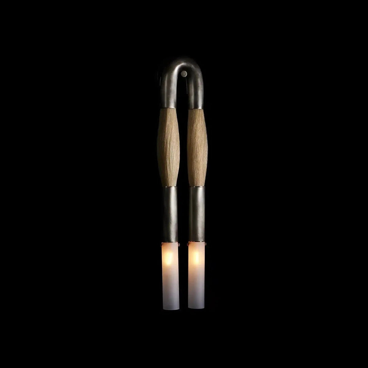 Double Head Antonia Horsehair Sconce - Zelno Lighting