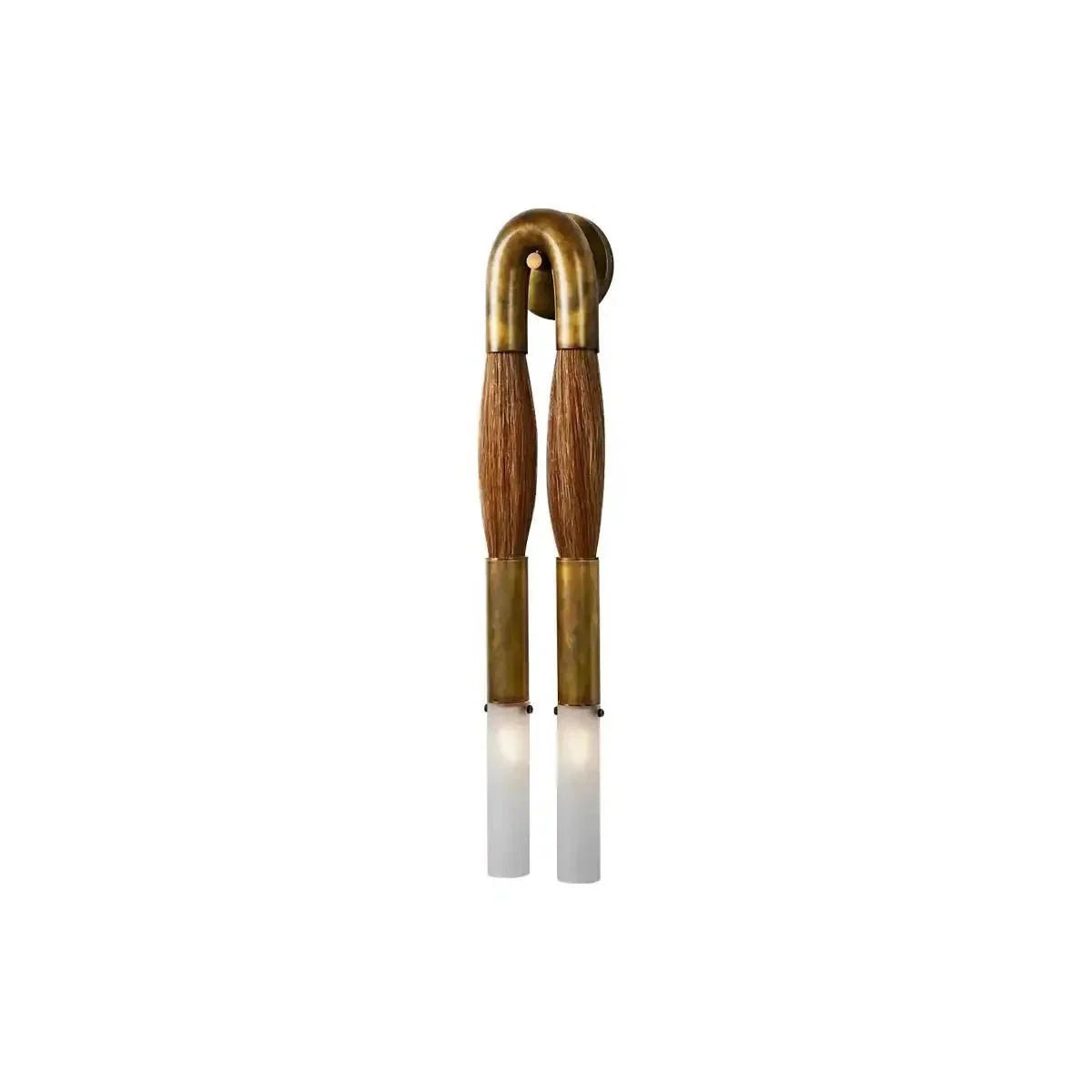 Double Head Antonia Horsehair Sconce - Zelno Lighting