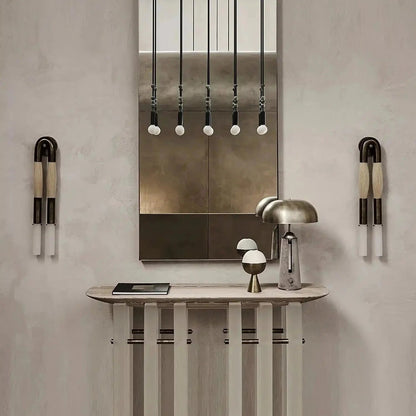 Double Head Antonia Horsehair Sconce - Zelno Lighting