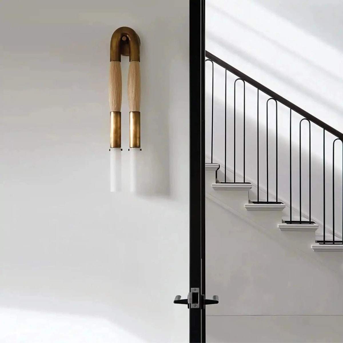 Double Head Antonia Horsehair Sconce - Zelno Lighting