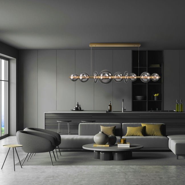 Echelon Linear Chandelier - Zelno Lighting