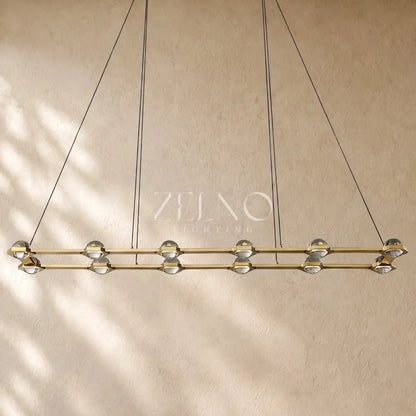 Ecletant Rectangular Chandelier - Zelno