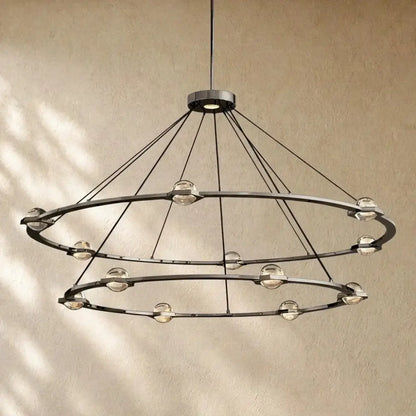 Ecletant Two-Tier Round Chandelier - Zelno