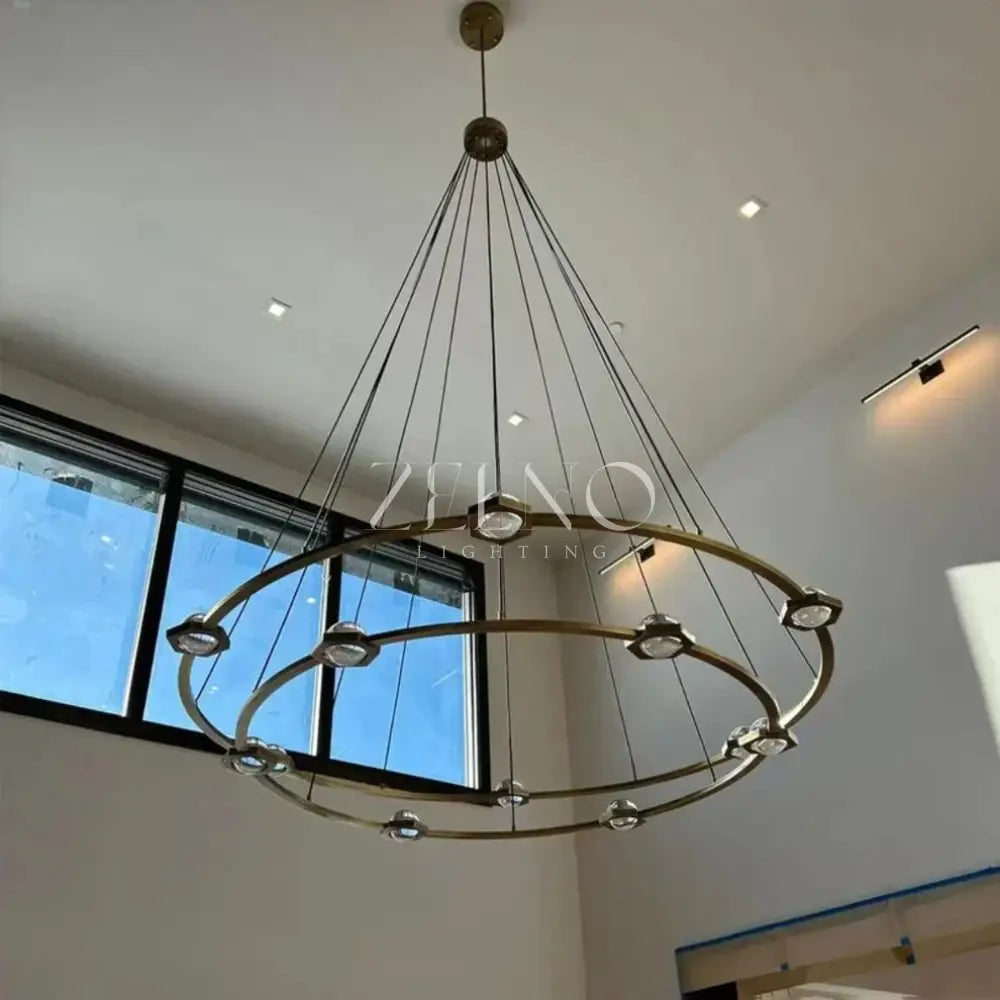 Ecletant Two-Tier Round Chandelier - Zelno