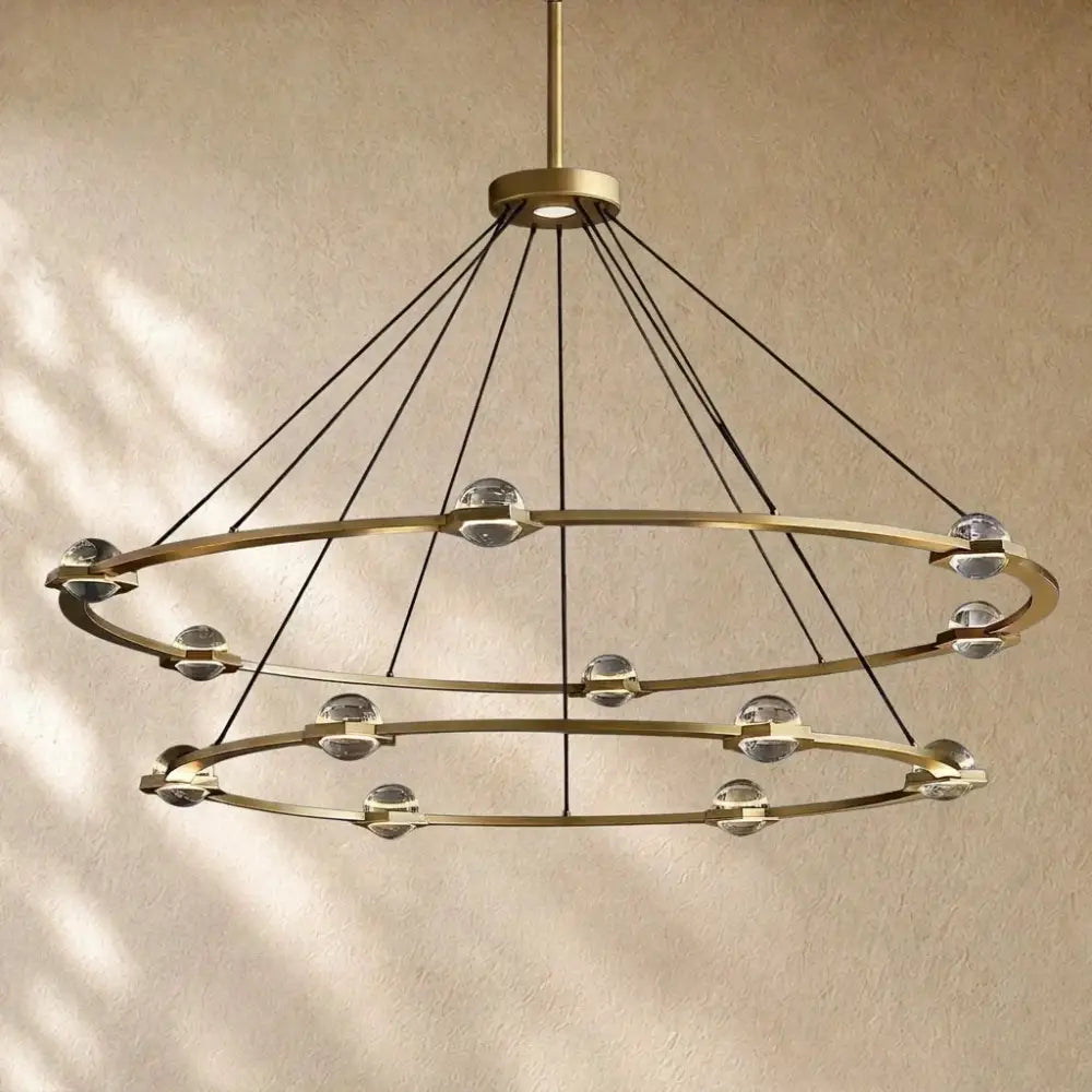 Ecletant Two-Tier Round Chandelier - Zelno