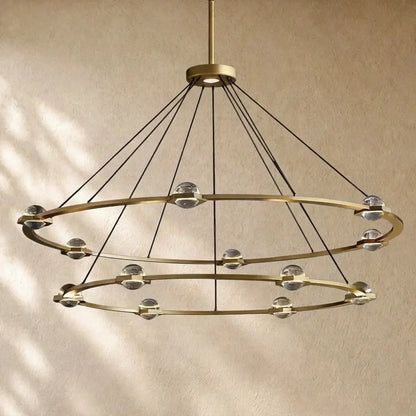 Ecletant Two-Tier Round Chandelier - Zelno