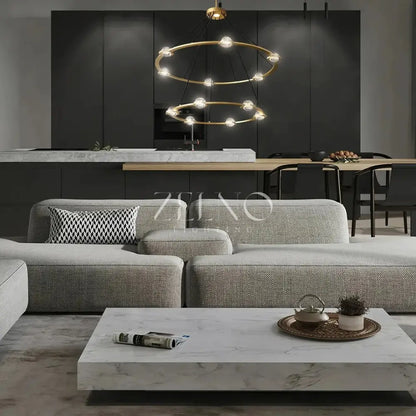 Ecletant Two-Tier Round Chandelier - Zelno