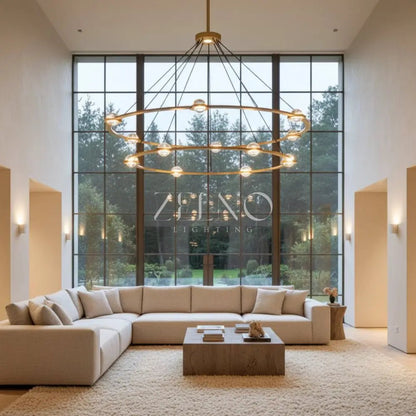 Ecletant Two-Tier Round Chandelier - Zelno