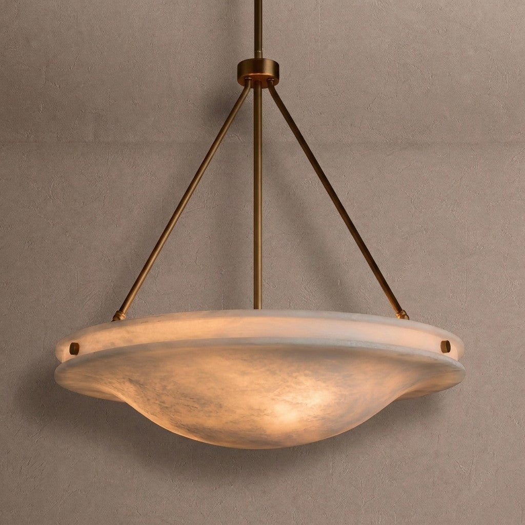 Edith Alabaster Stone Pendant Light - Zelno Lighting