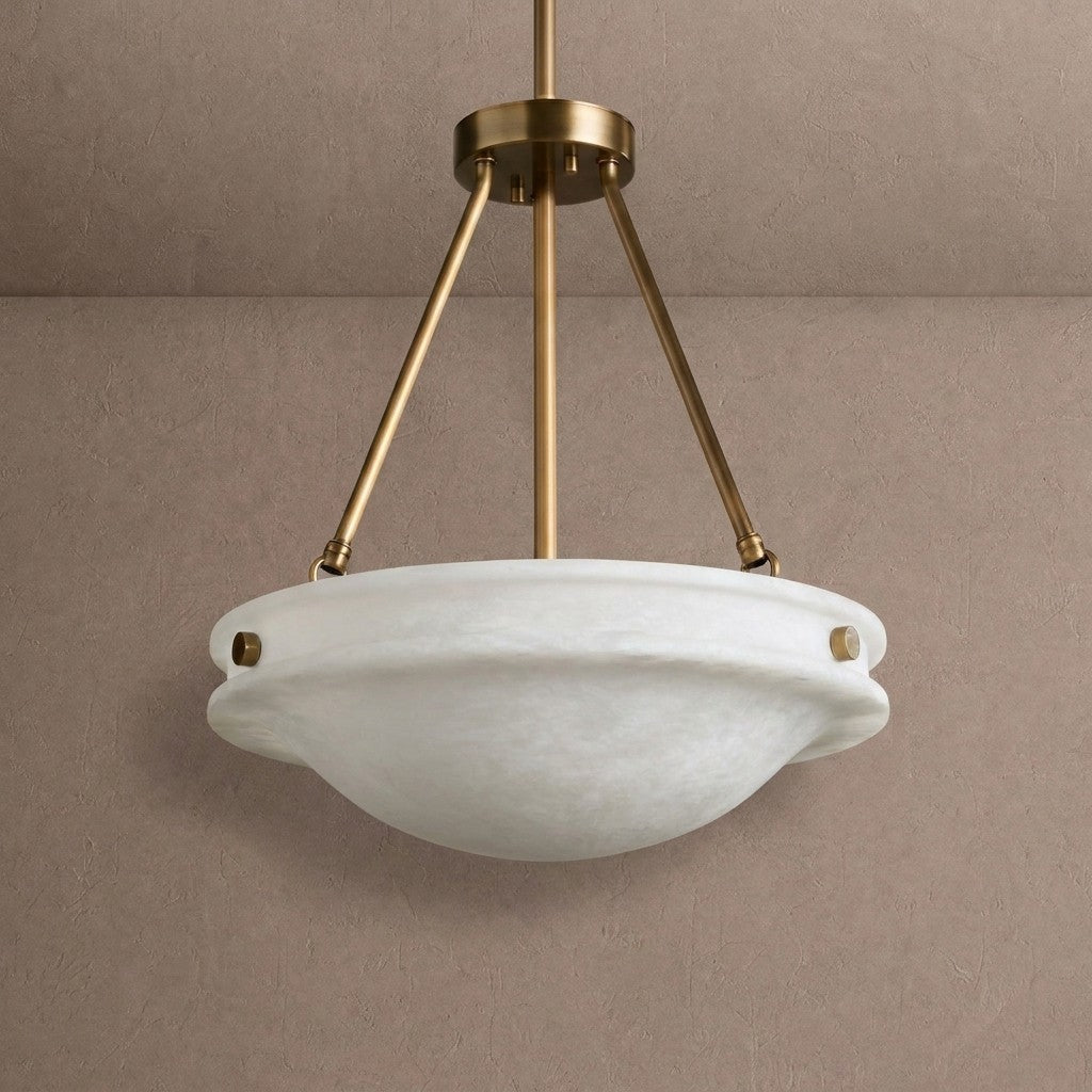 Edith Alabaster Stone Pendant Light - Zelno Lighting
