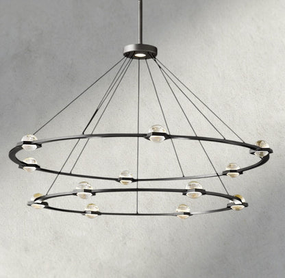 Electant Round Chandelier 36", 48", 60", Two-Tied 60" - Zelno