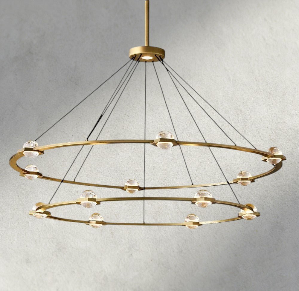 Electant Round Chandelier 36", 48", 60", Two-Tied 60" - Zelno