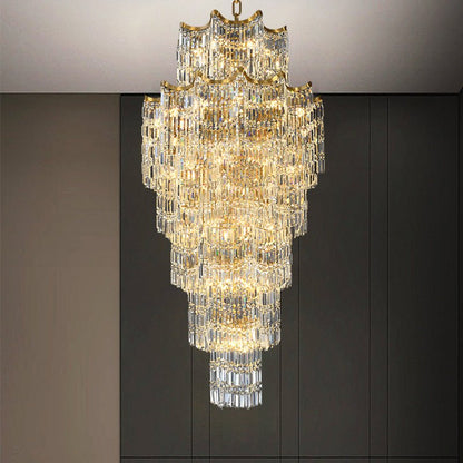 Elegant Crystal Chandelier for Duplex Villas - Zelno