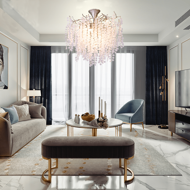 Ellie Modern Crystal Branch Chandelier - Zelno Lighting