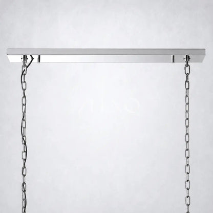 Ellington Alabaster Rectangular Chandelier 74" - Zelno