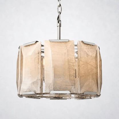 Ellington Alabaster Round Chandelier 19" - Zelno