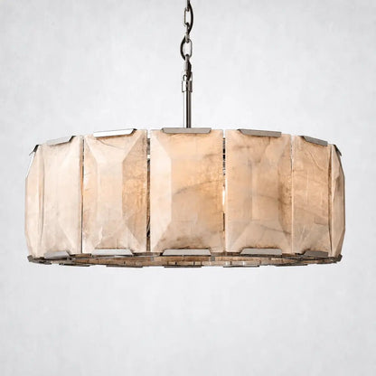 Ellington Alabaster Round Chandelier 31" - Zelno