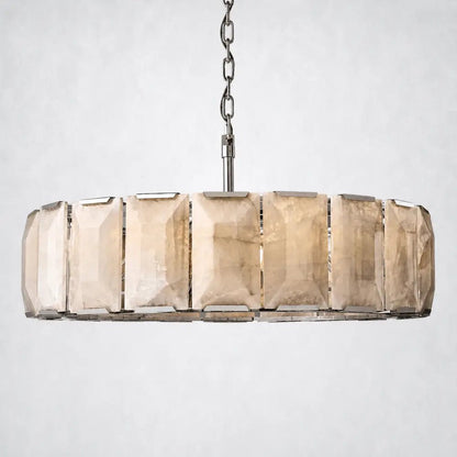 Ellington Alabaster Round Chandelier 43" - Zelno