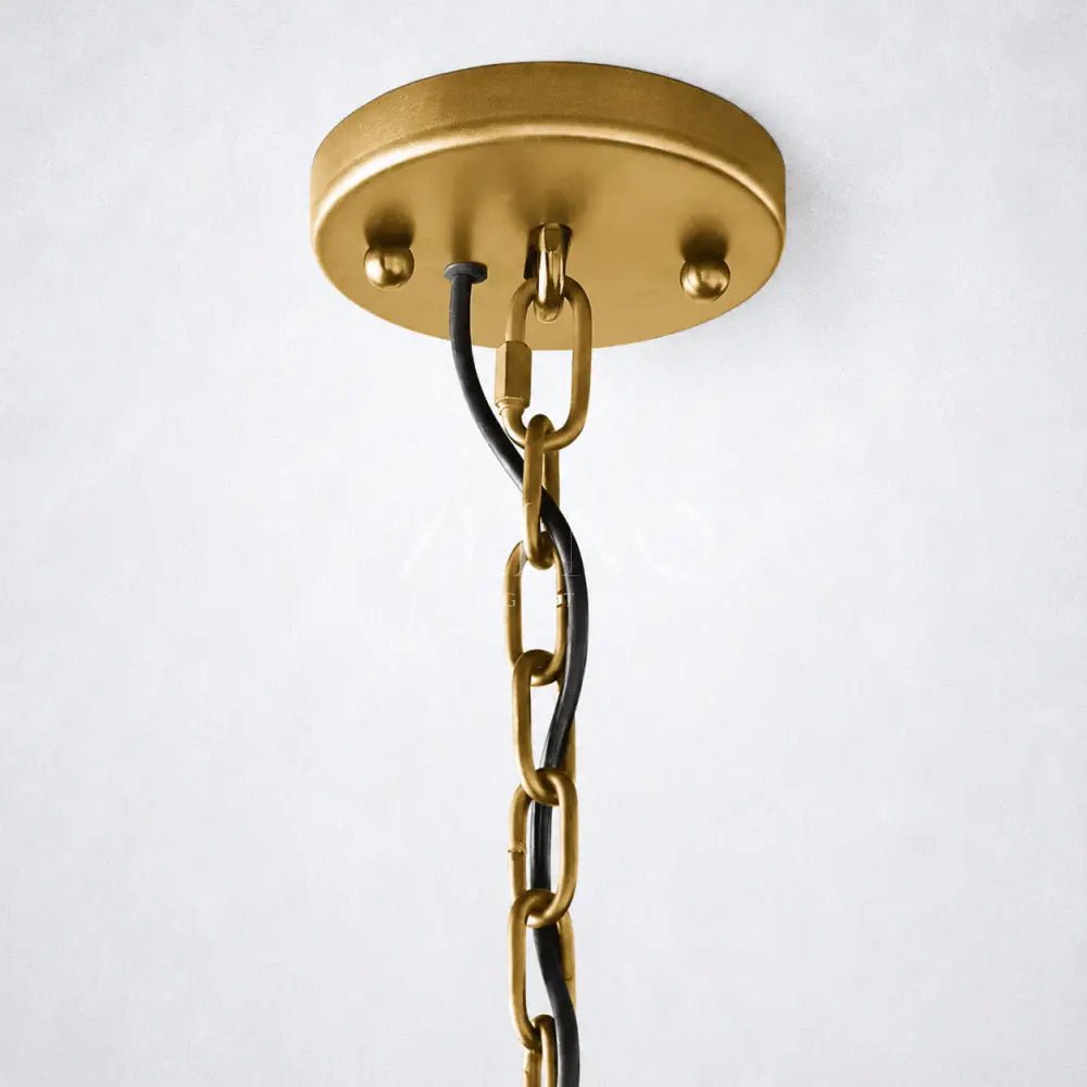 Ellington Alabaster Round Chandelier 43" - Zelno