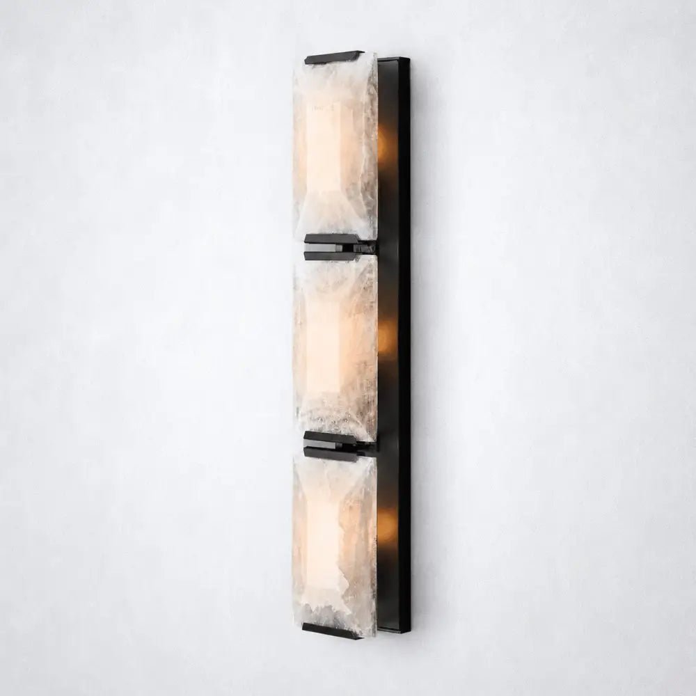 Ellington Alabaster Triple Sconce - Zelno
