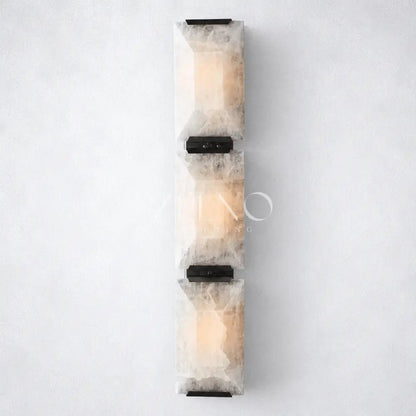 Ellington Alabaster Triple Sconce - Zelno