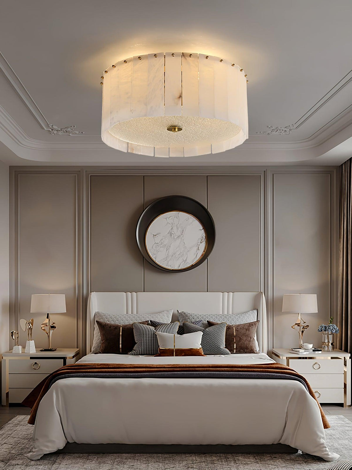 Elysian Alabaster Ceiling Lamp - Zelno Lighting