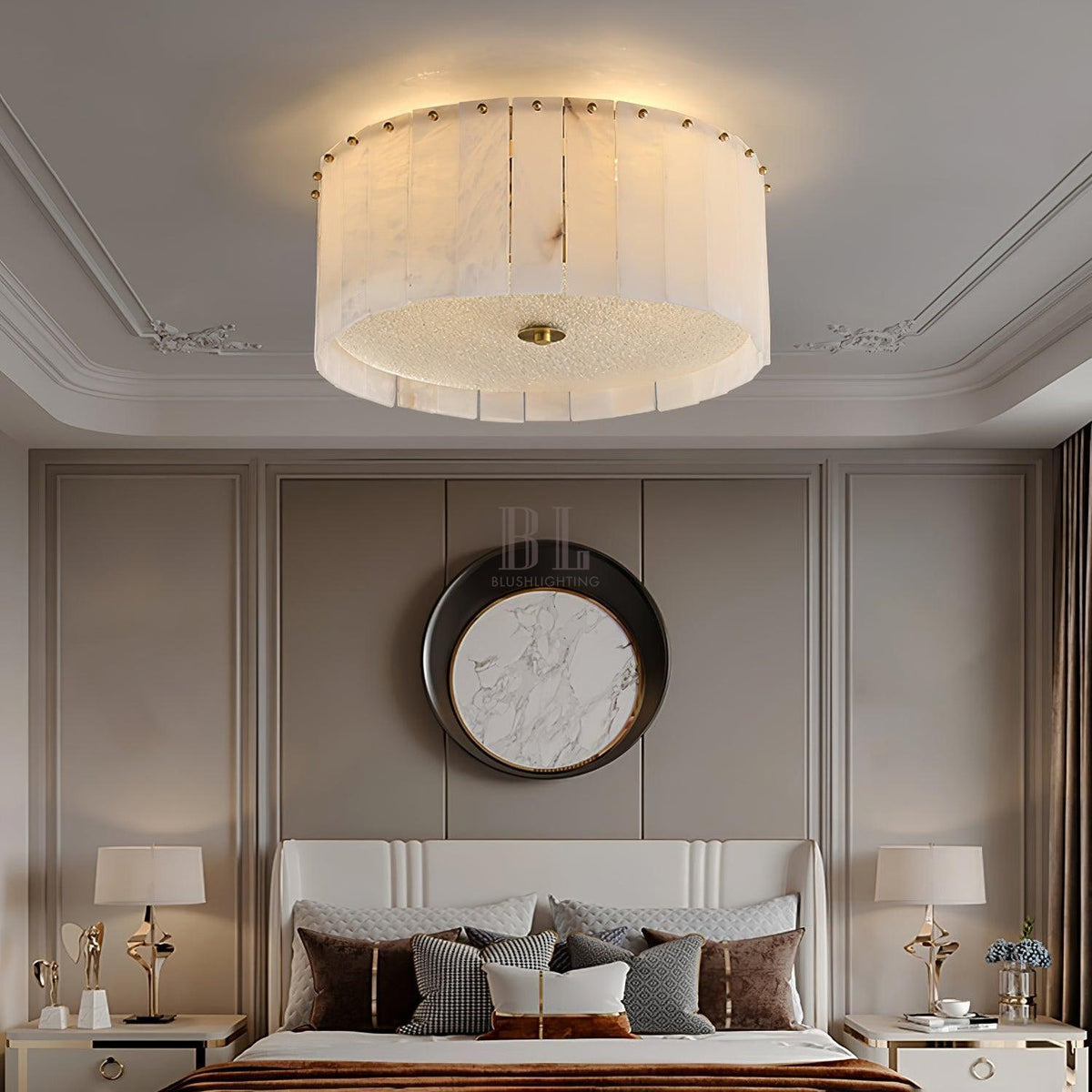 Elysian Alabaster Ceiling Lamp - Zelno Lighting