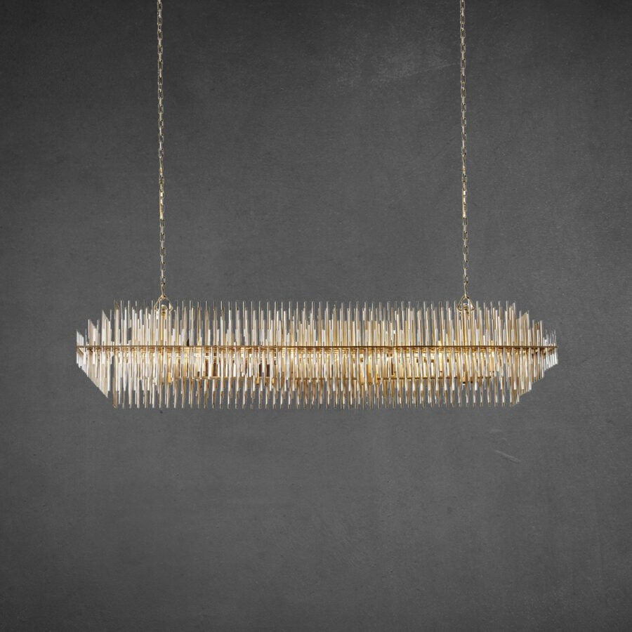 Emila Rectangular Chandelier - Zelno Lighting