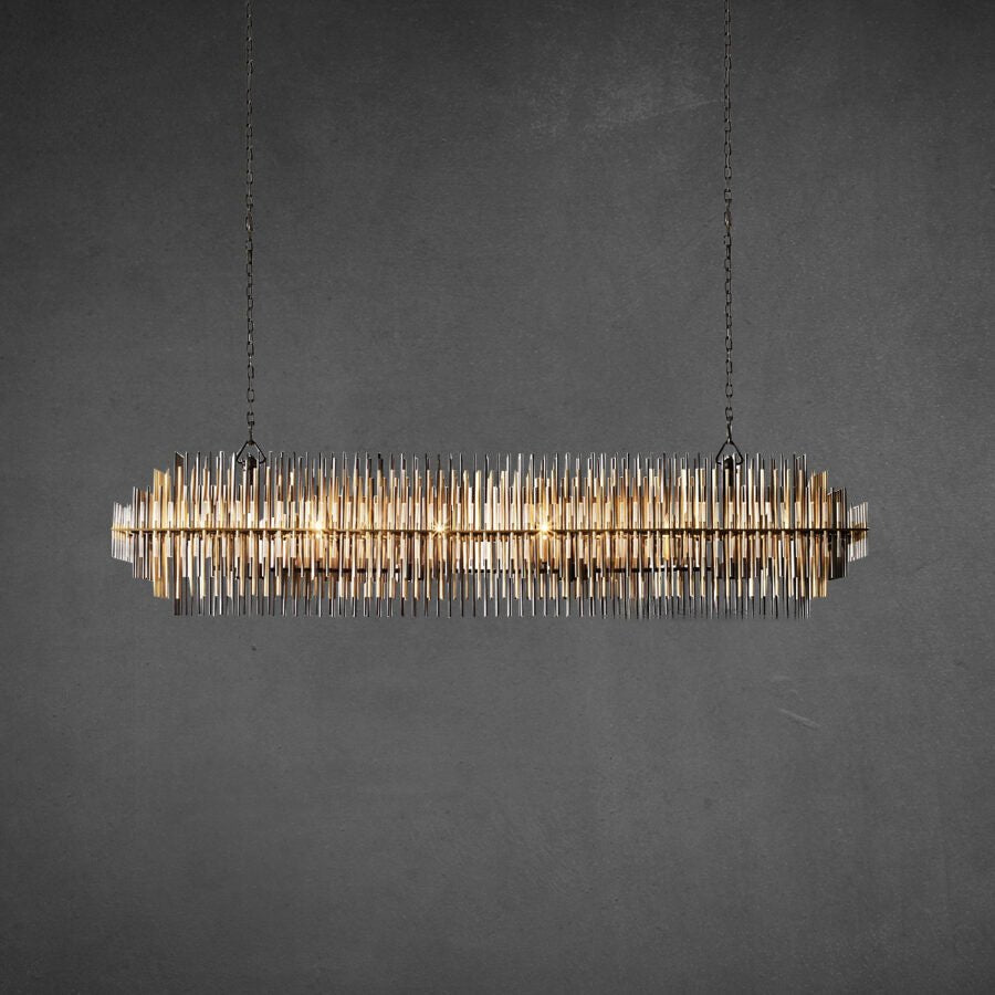Emila Rectangular Chandelier - Zelno Lighting