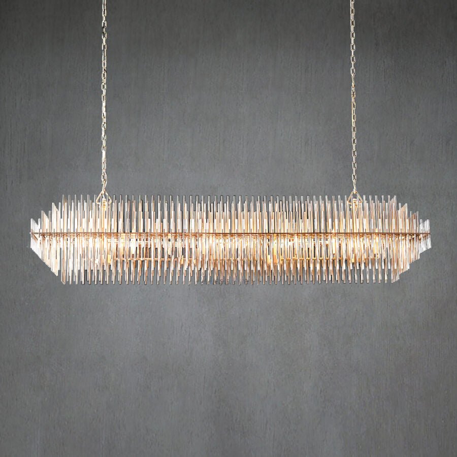 Emila Rectangular Chandelier - Zelno Lighting