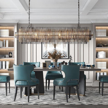 Emila Rectangular Chandelier - Zelno Lighting