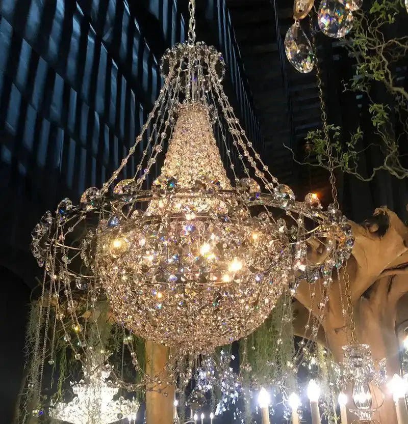 Empire Crystal Chandelier 22“/40“/52” - Zelno Lighting