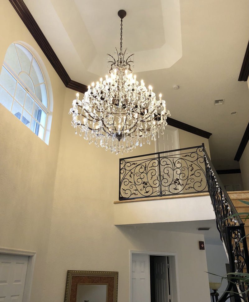 Empire Maria Theresa Crystal Chandelier 60” /50-LIGHT - Zelno Lighting