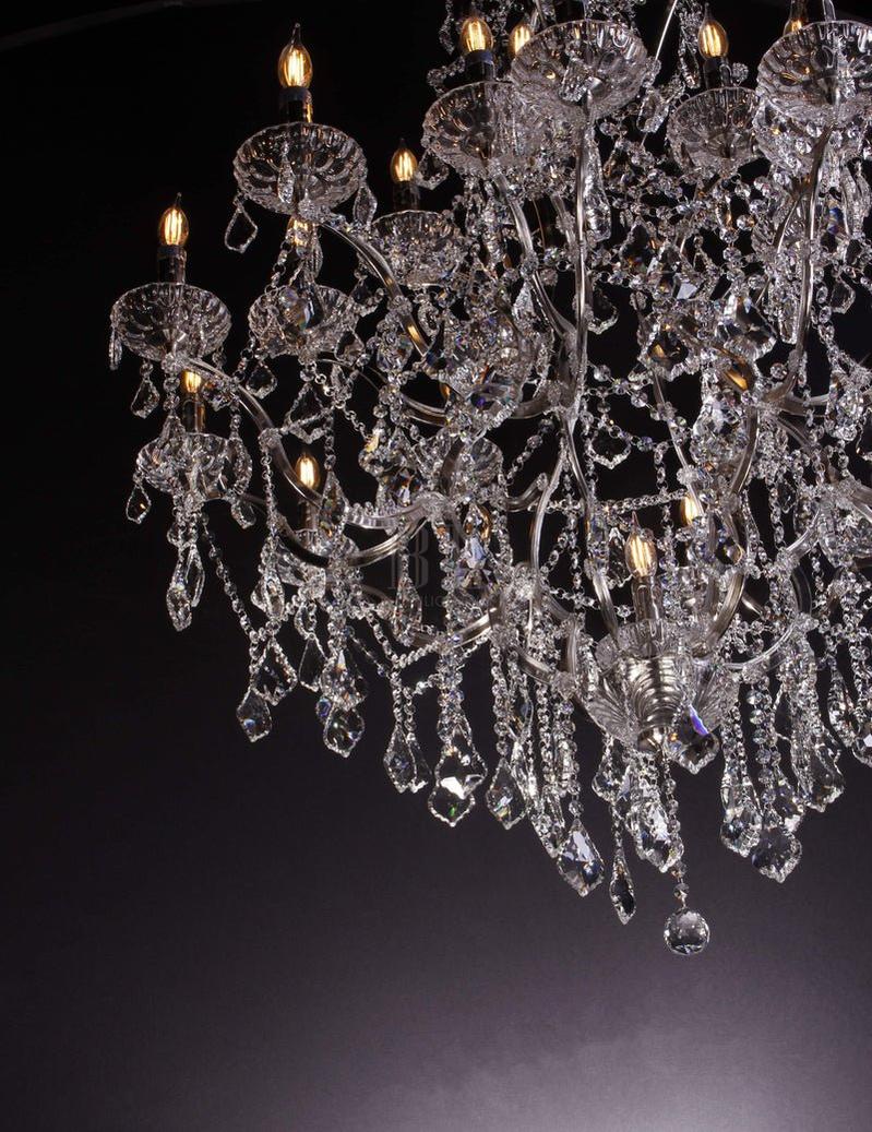 Empire Maria Theresa Crystal Chandelier 60” /50-LIGHT - Zelno Lighting