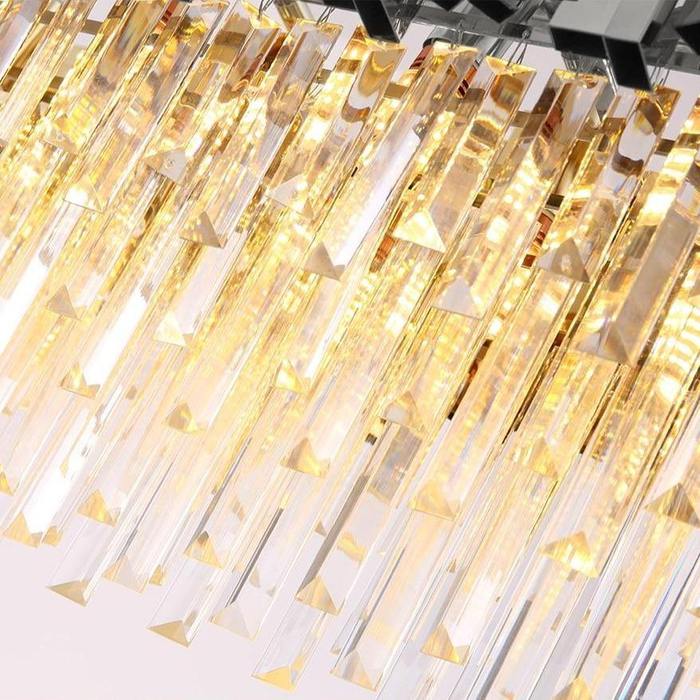 Enoch Crystal Dining Room Chandelier Chorme - Zelno Lighting