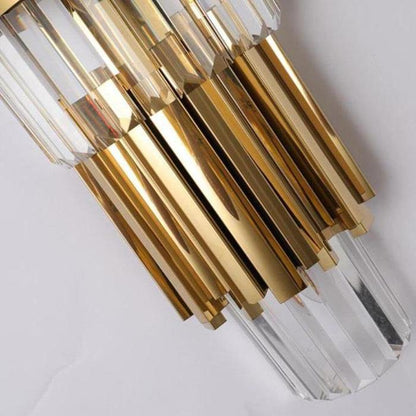 Enoch Three Tier Crystal Wall Sconce - Zelno Lighting