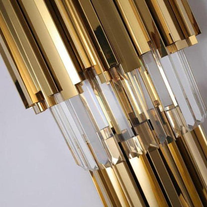 Enoch Three Tier Crystal Wall Sconce - Zelno Lighting